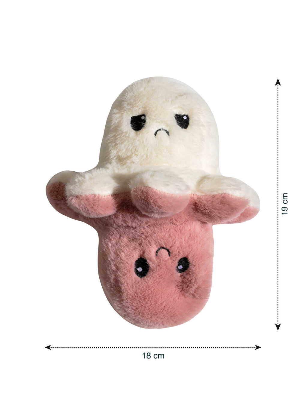 LCW HOME Double-Sided Plush Stuffed Octopus Baby Pillow 15 Cm -S2KQ99Z1-RRE