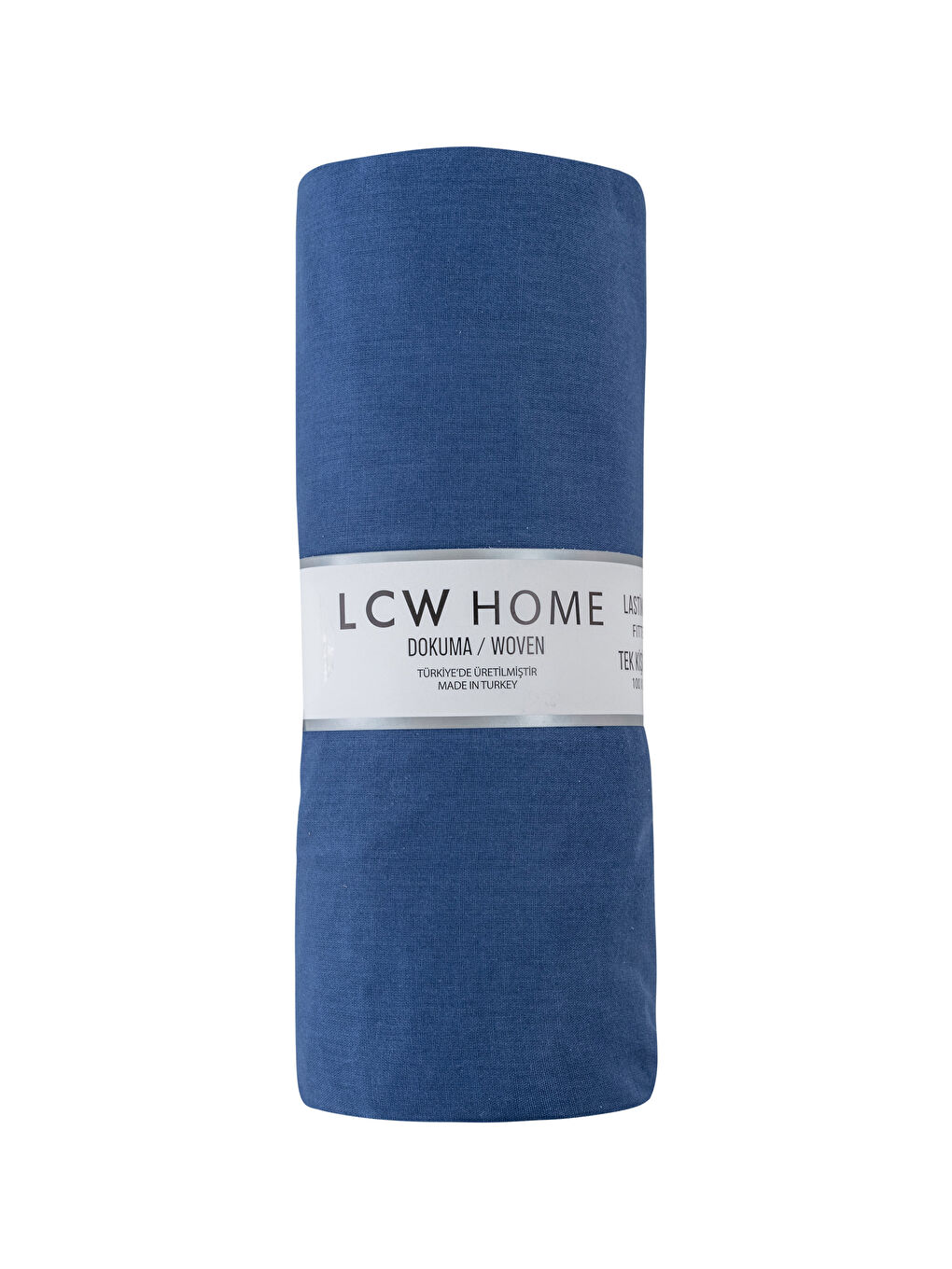 İndigo Lastikli Dokuma Tek Kişilik Çarşaf 100x200x30 cm-3