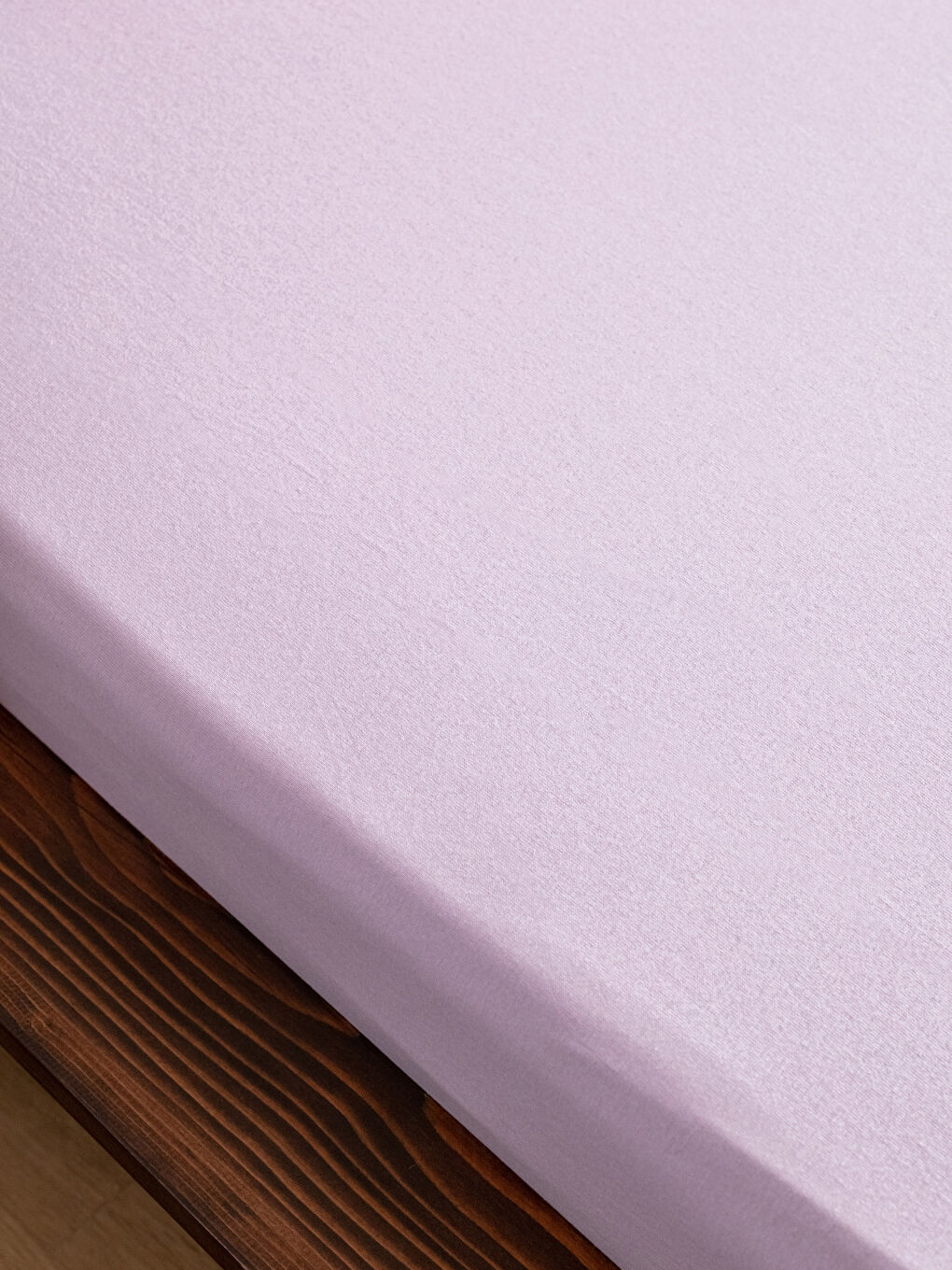 Lila Lastikli Örme Çift Kişilik Çarşaf 160x200x30 cm-1