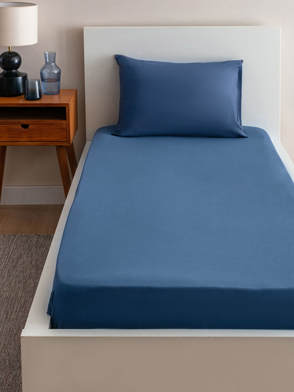 Elastic Cotton Intermediate Size Bed Sheet 120x200 Cm