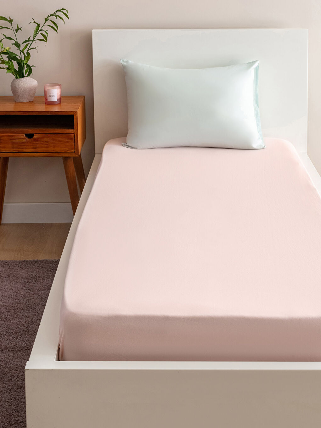 Elastic Cotton Intermediate Size Bed Sheet 120x200 Cm