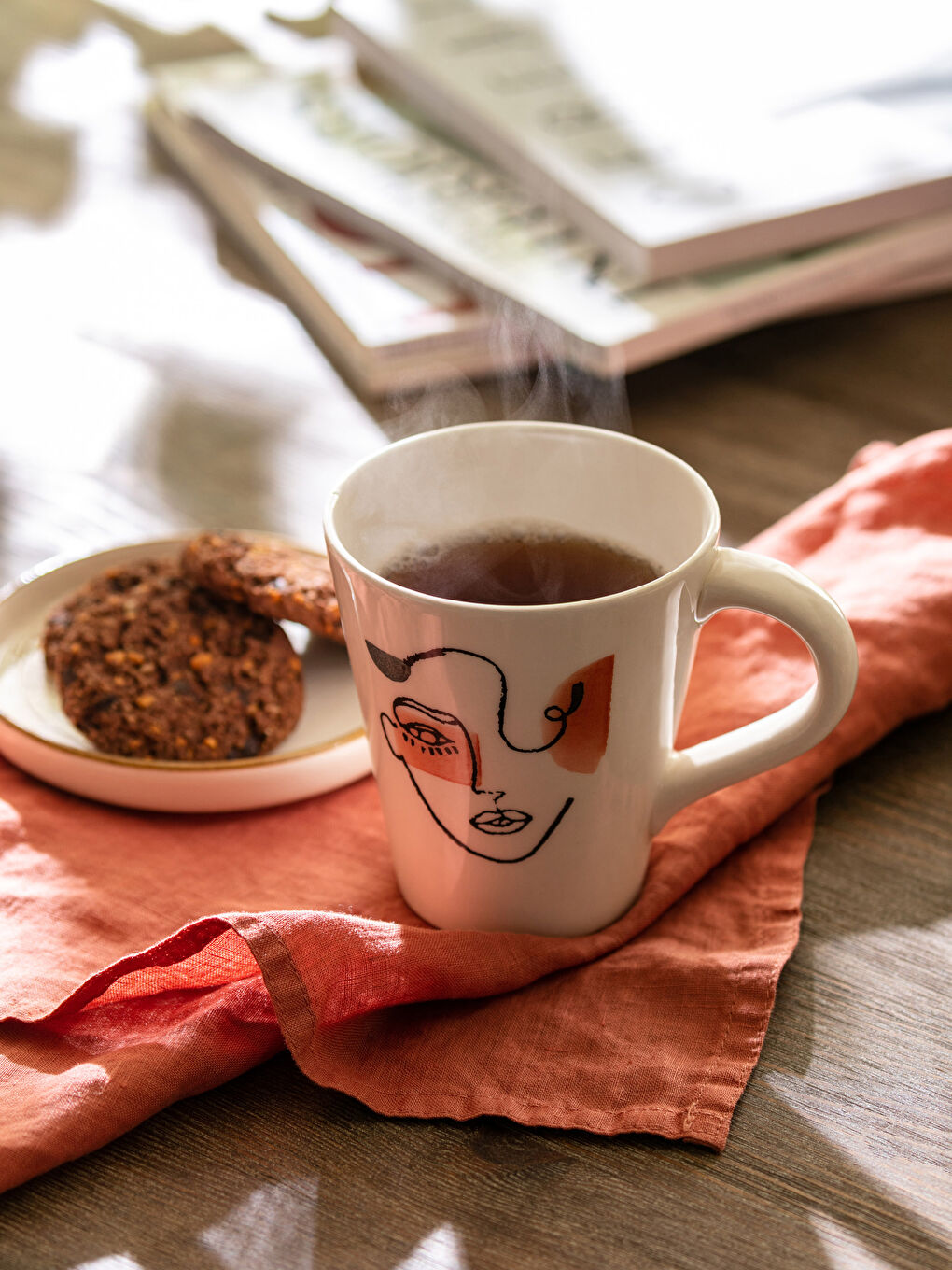 Karışık Yüz Baskılı Seramik Kupa 400 ml