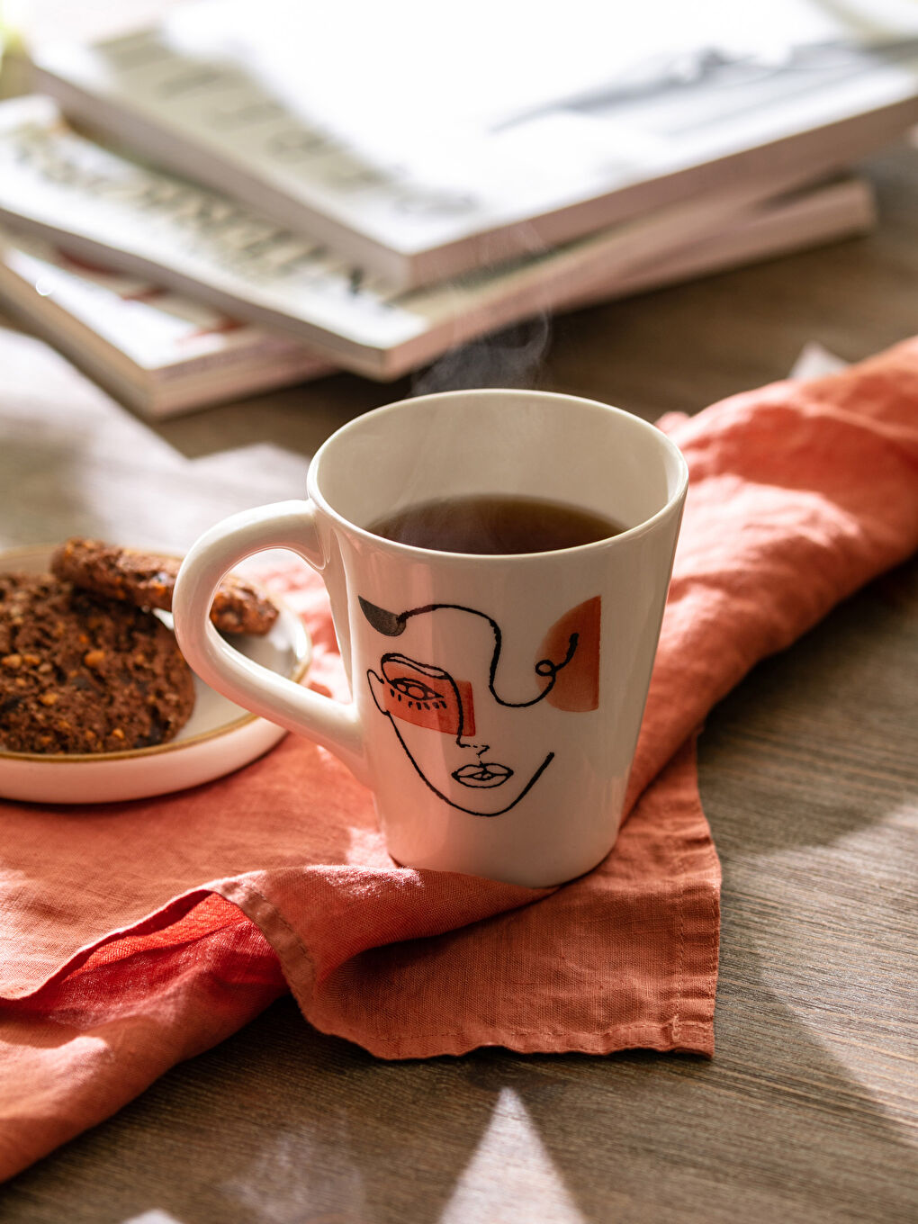 Karışık Yüz Baskılı Seramik Kupa 400 ml-1