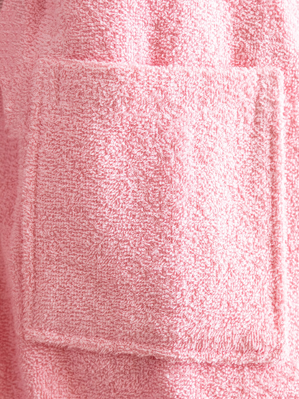 Pembe LOL Lisanslı Uzun Kapüşonlu Kız Çocuk Bornoz-4