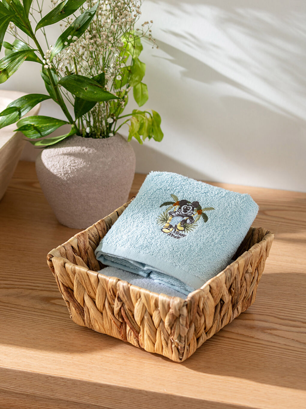 Mavi Mickey Mouse Lisanslı Çocuk El Havlusu 30x50 cm