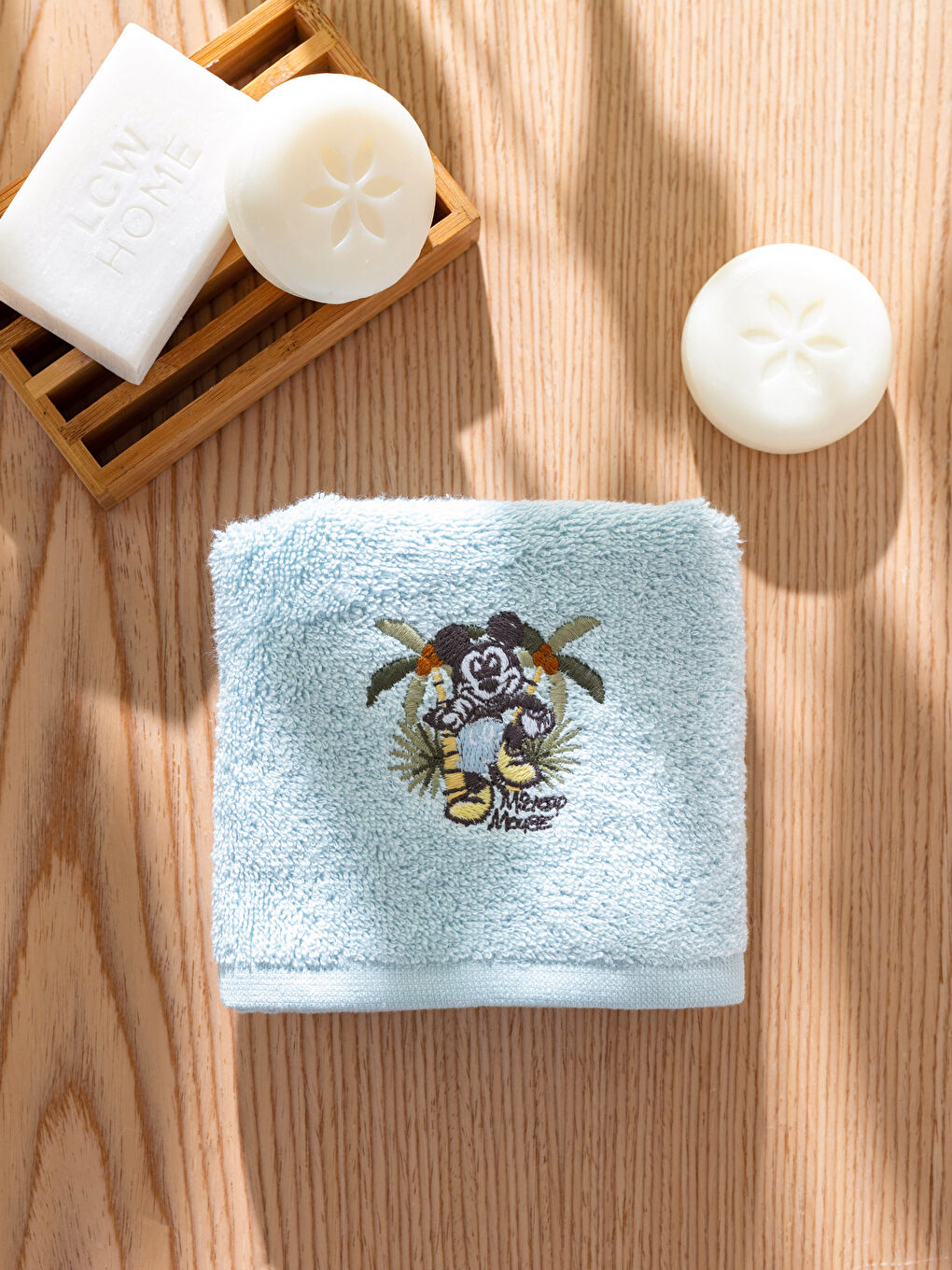 Mavi Mickey Mouse Lisanslı Çocuk El Havlusu 30x50 cm-2