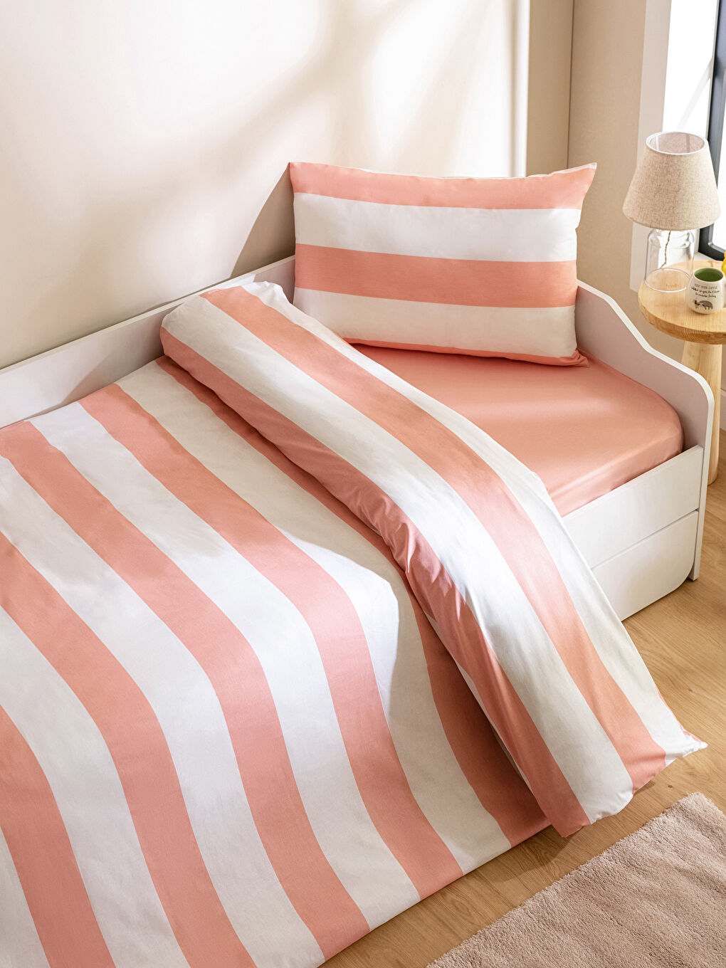 Striped Cotton Girl Duvet Cover Set-1