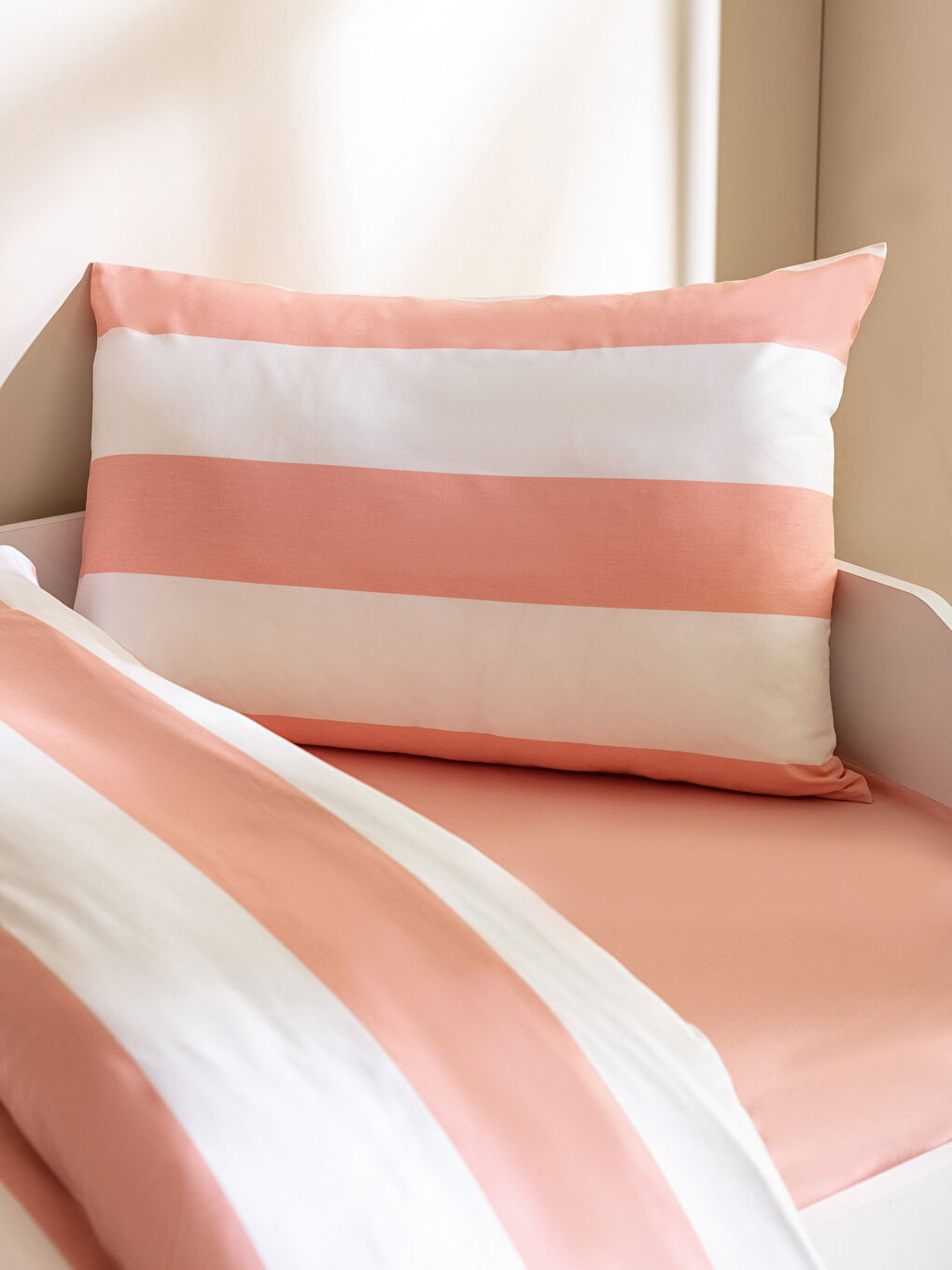 Striped Cotton Girl Duvet Cover Set-2