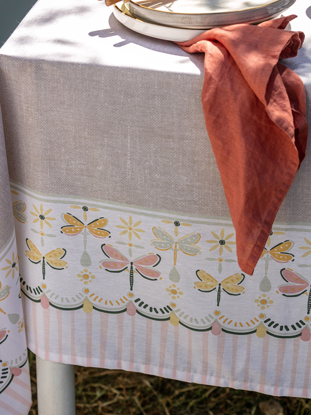 Butterfly Patterned Table Cloth 150x200 Cm -S2KY02Z8-F9C