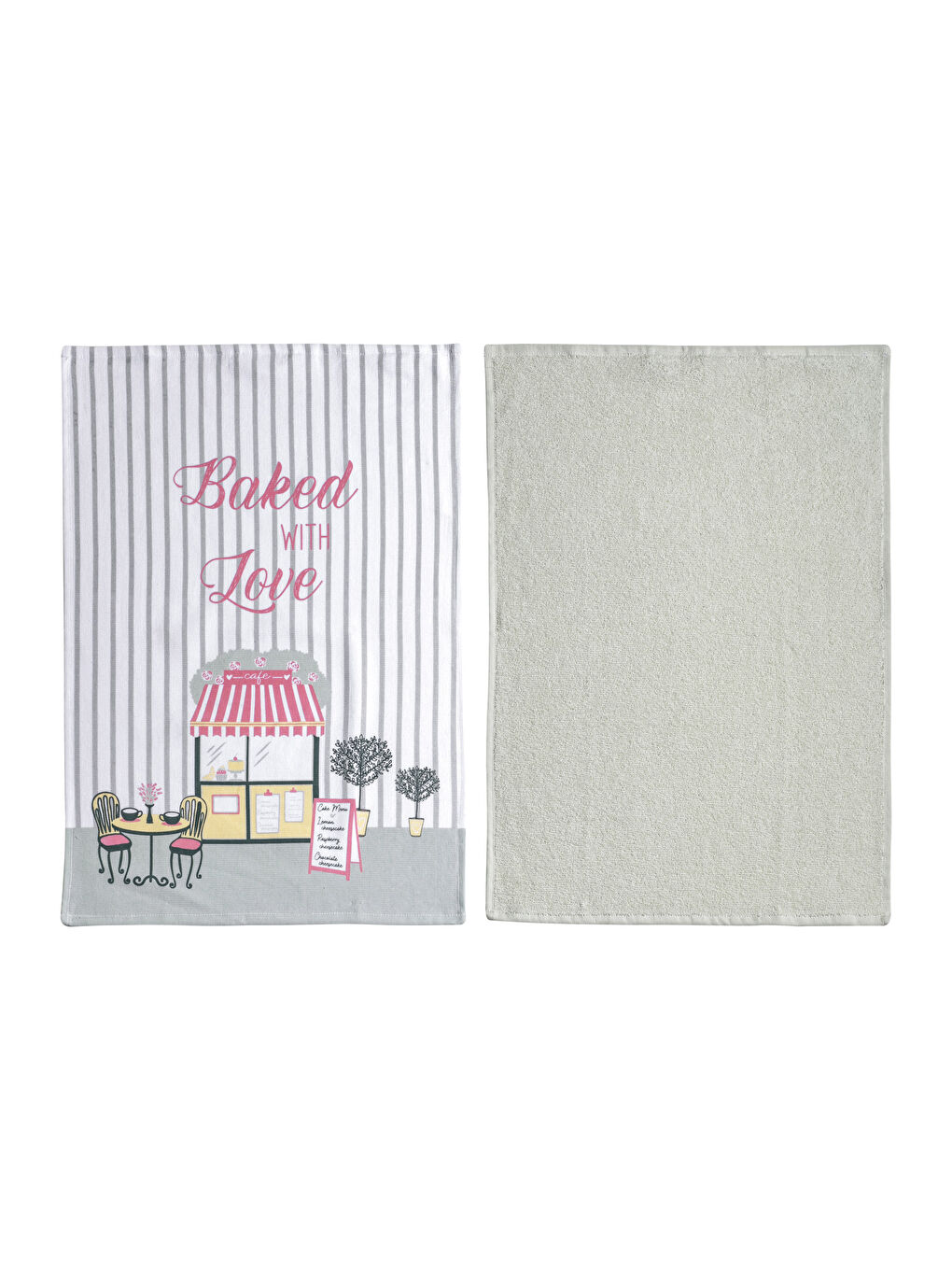 Karışık Baskılı Kurulama Bezi 2'li 40x60 cm-4