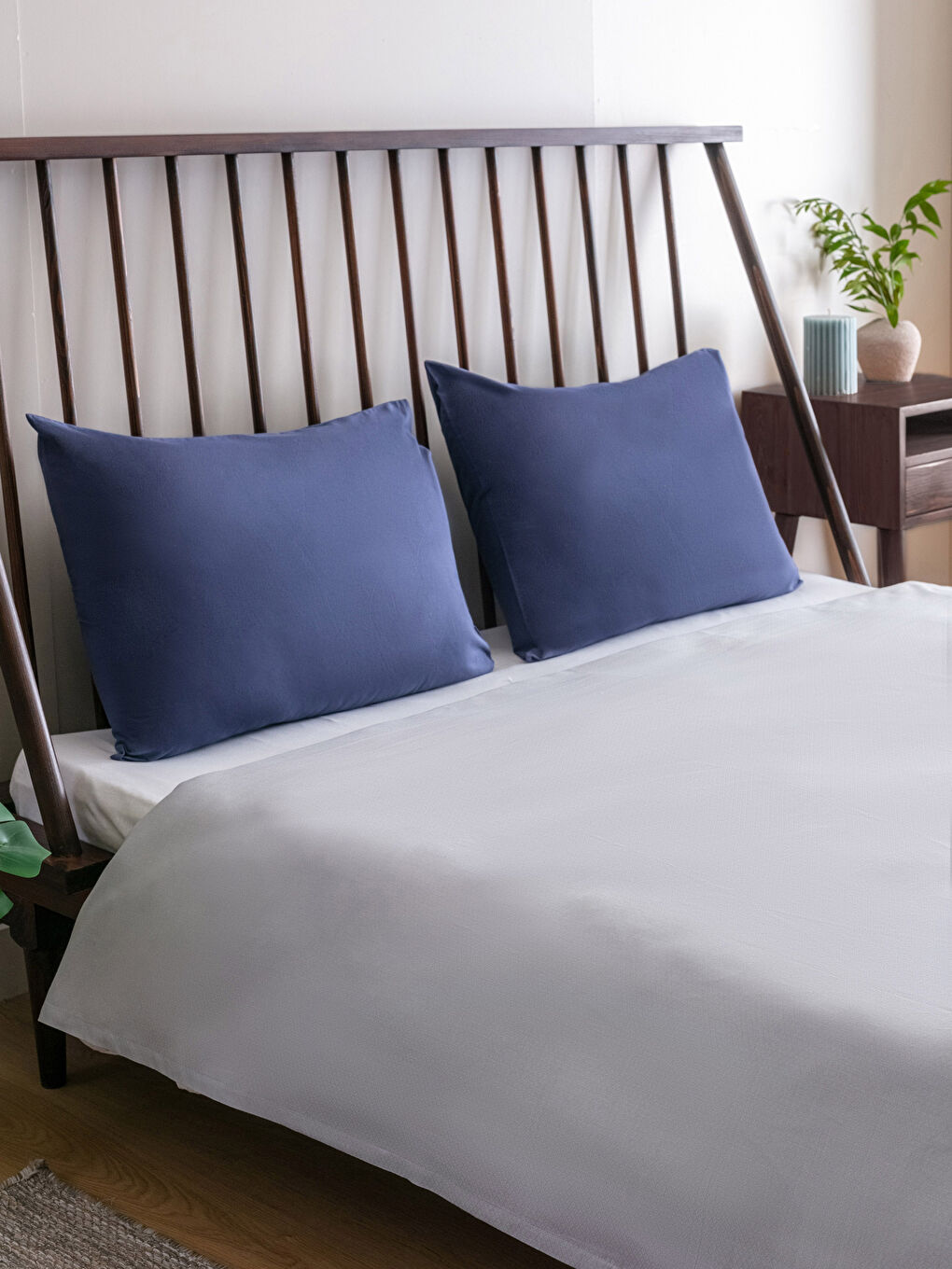 Gri Düz Çift Kişilik Pike 240x220 cm