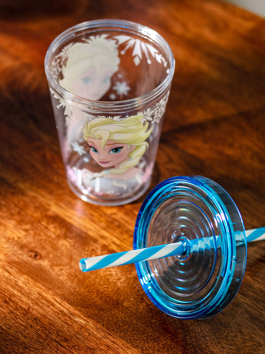 Karışık Frozen Lisanslı Pipetli Bardak 450 ml-2