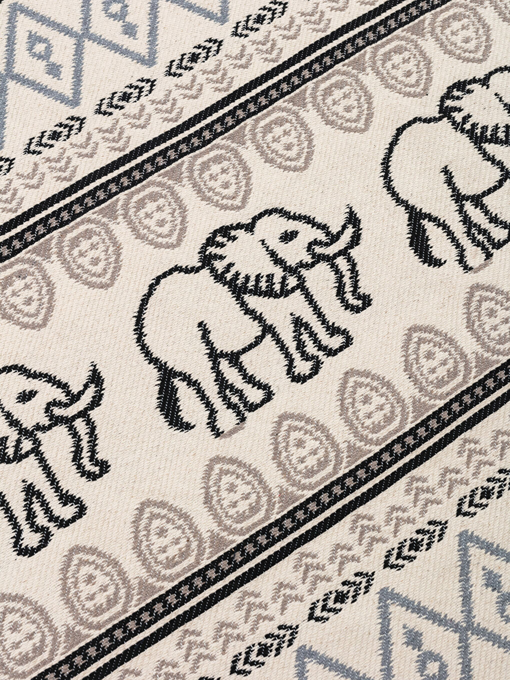 Karışık Etnik Desenli Çift Taraflı Kilim 70x140 cm-2