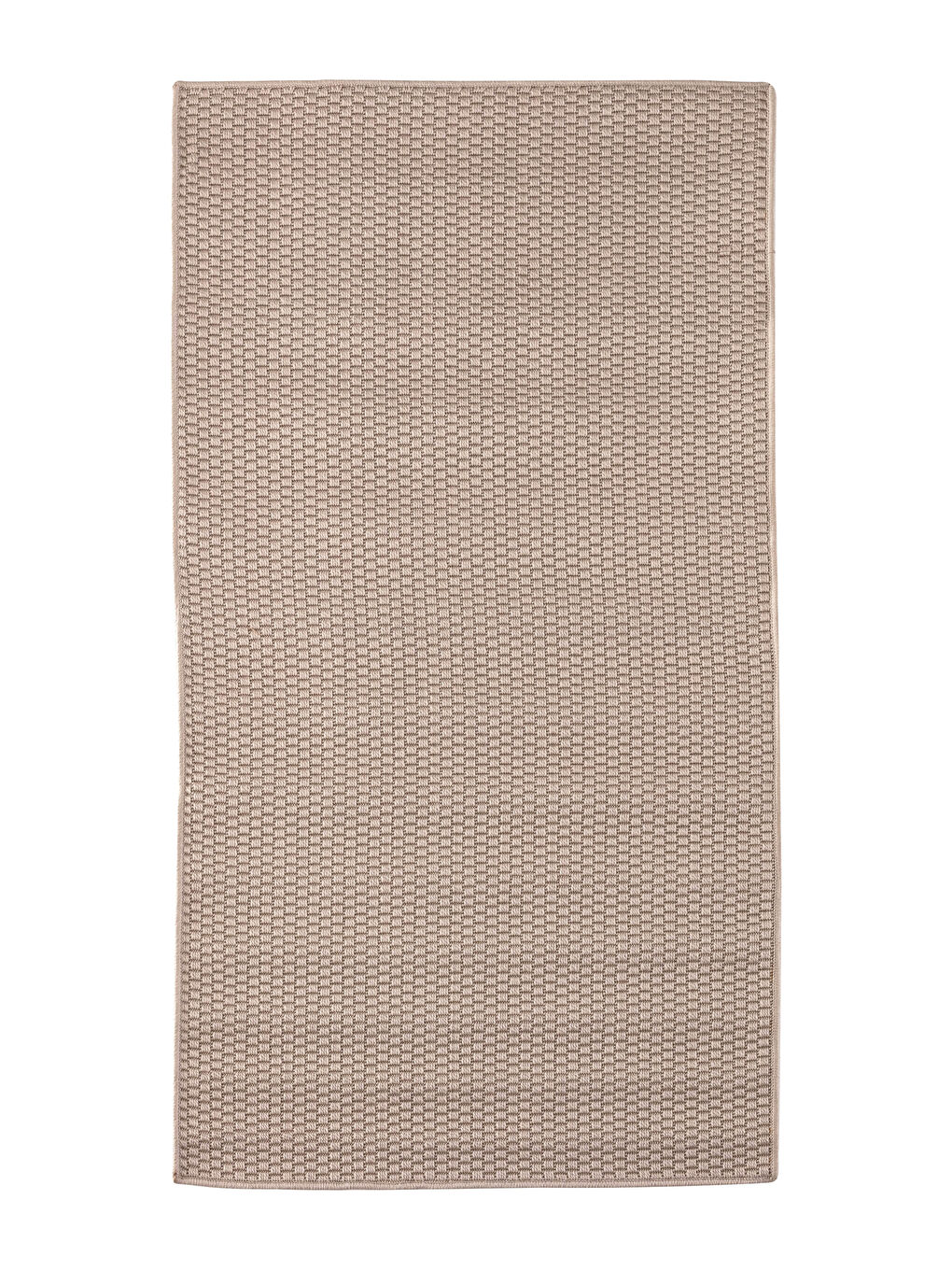 Bej Kendinden Desenli Dokuma Halı 80x150 cm-5