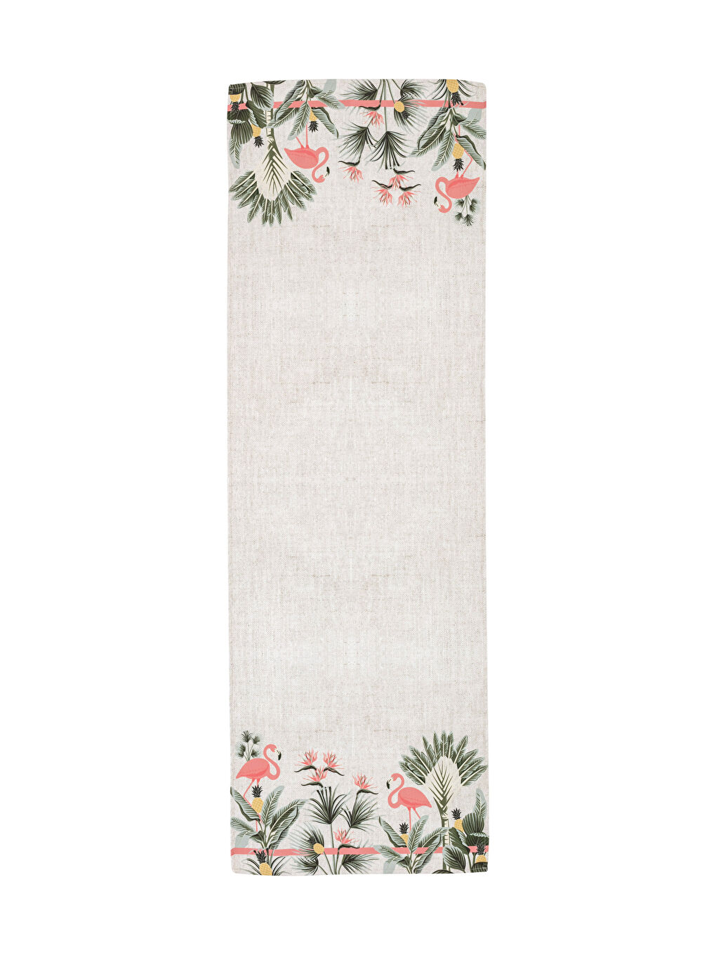 Karışık Flamingo Baskılı Runner 45x135 cm-2
