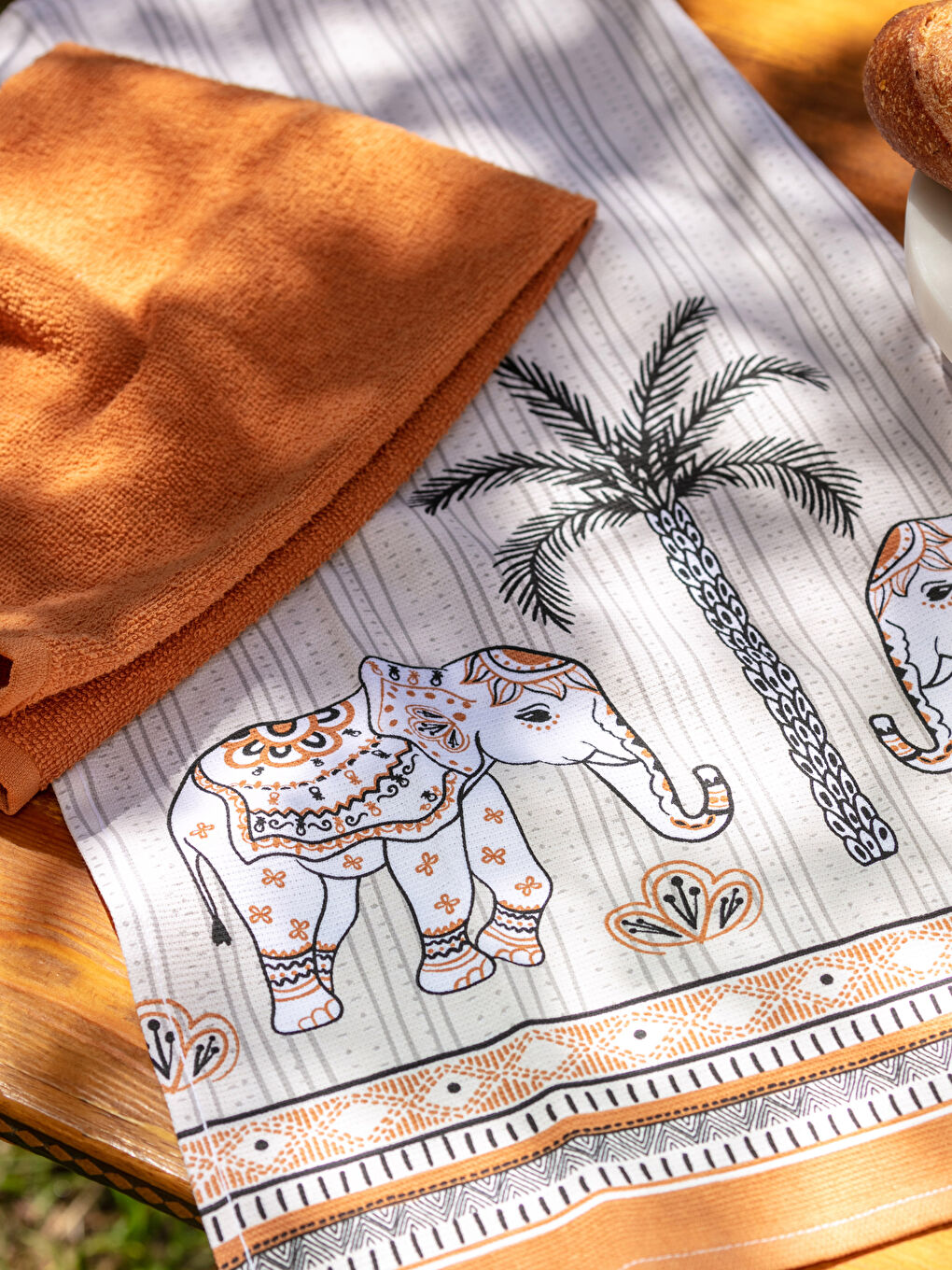 Karışık Fil Baskılı Kurulama Bezi 2'li 40x60 cm-2