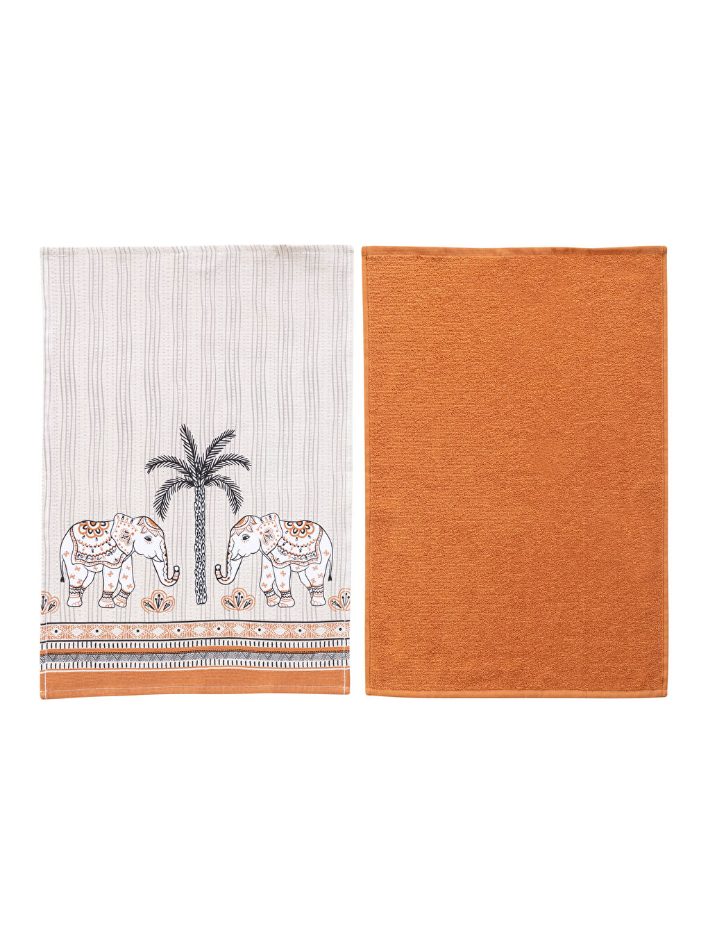 Karışık Fil Baskılı Kurulama Bezi 2'li 40x60 cm-4