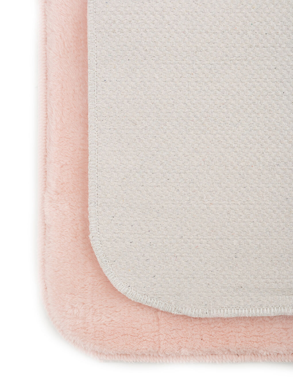 Pembe Düz Banyo Paspası 2'li-2