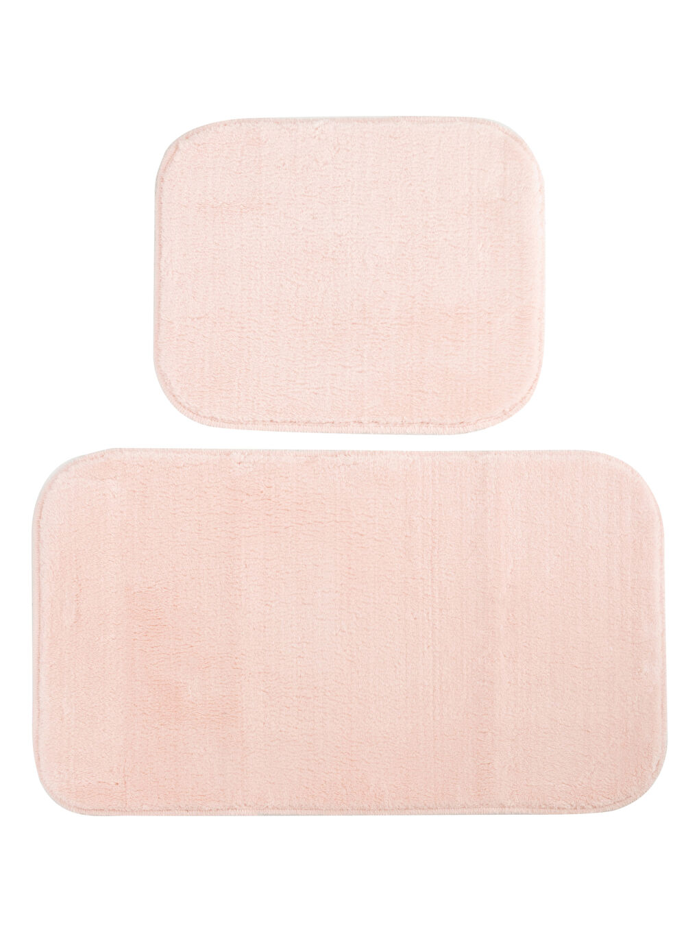 Pembe Düz Banyo Paspası 2'li-4