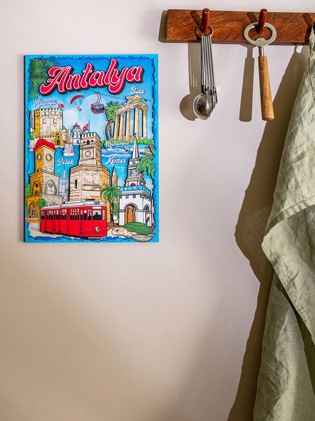 Karışık Antalya Temalı Tablo 30 cm