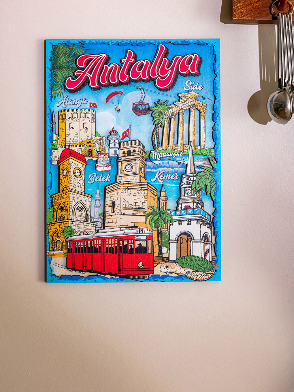 Karışık Antalya Temalı Tablo 30 cm-1