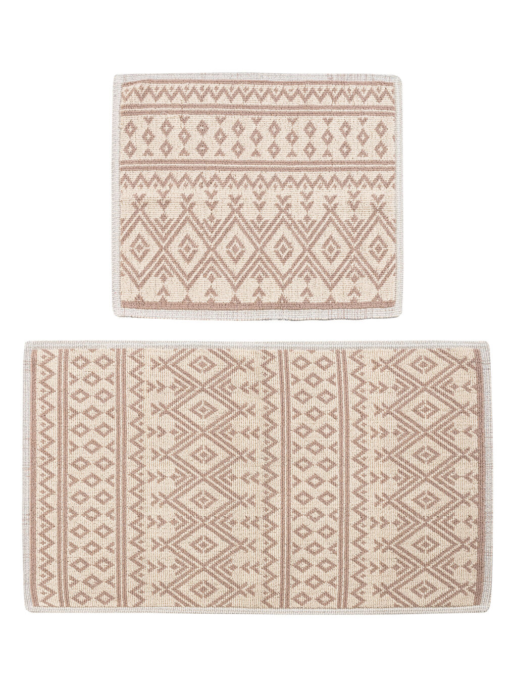 Geometric Patterned Bath Mat 2 Pack-4