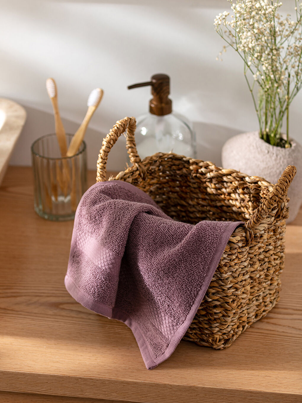 Plain Cotton Hand Towel 30x50 Cm