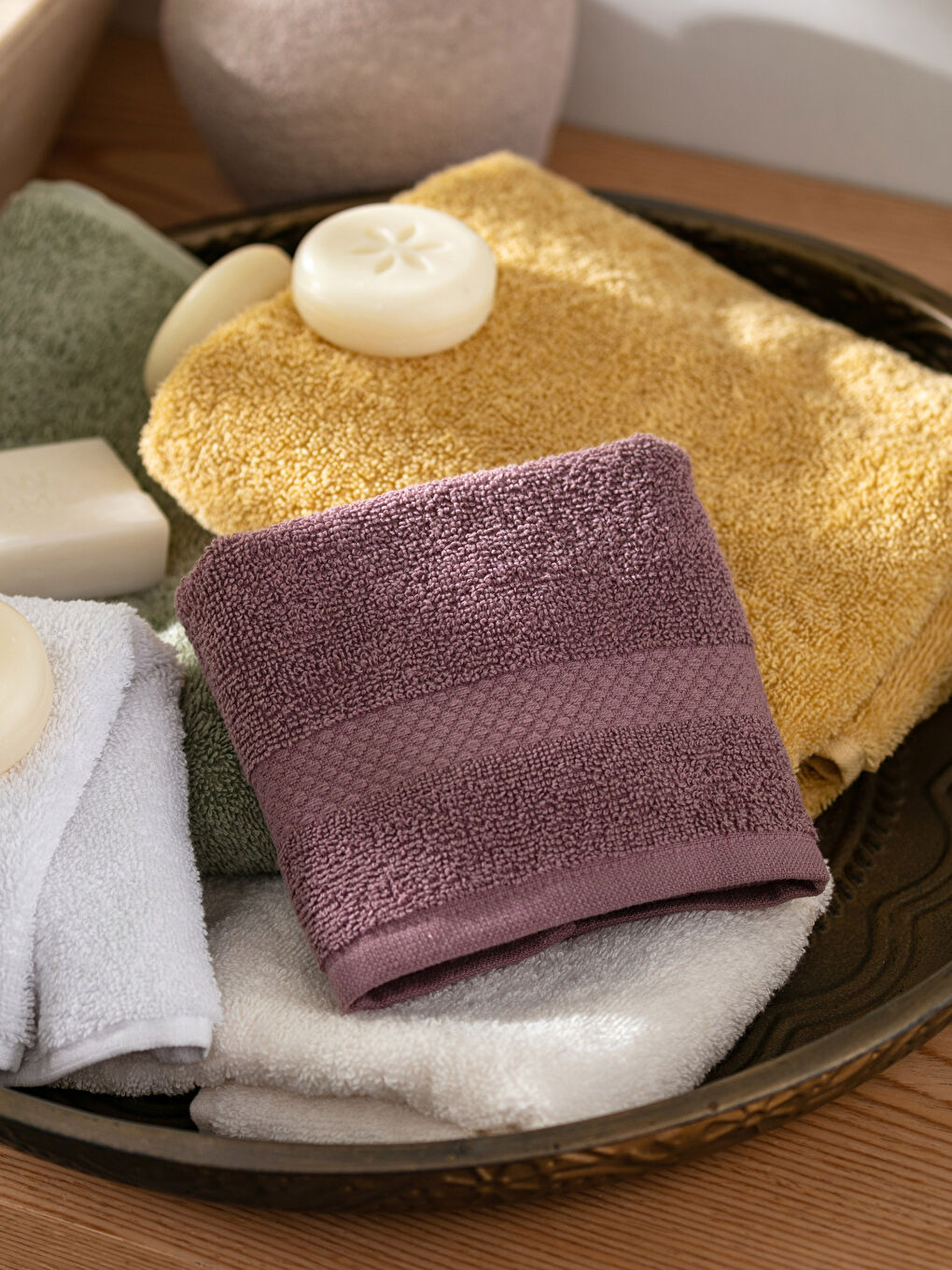 Plain Cotton Hand Towel 30x50 Cm-1