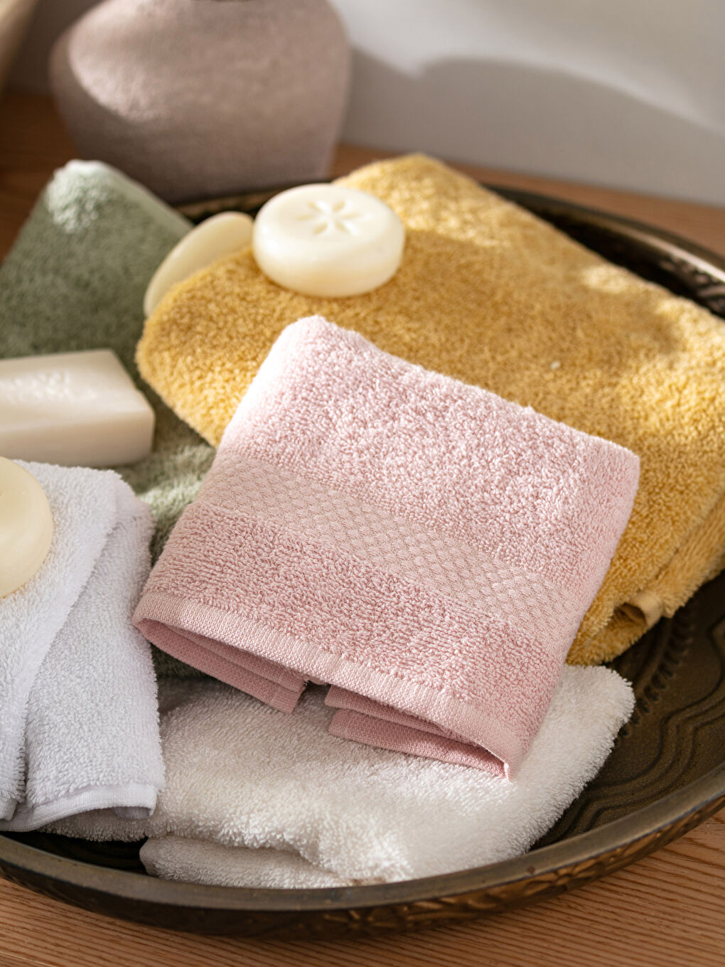 فوطة يد قطن سادة 30x50 سم-2