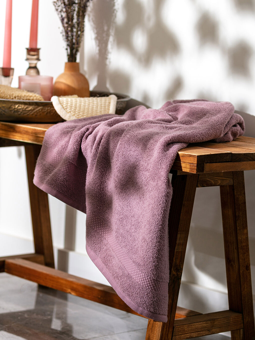 Plain Cotton Bath Towel 70x140 Cm