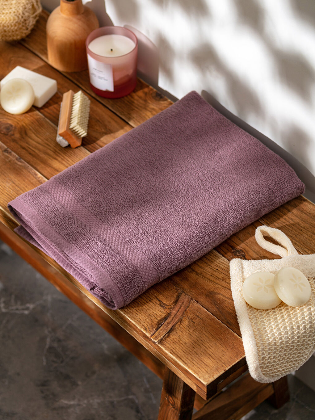 Plain Cotton Bath Towel 70x140 Cm-1