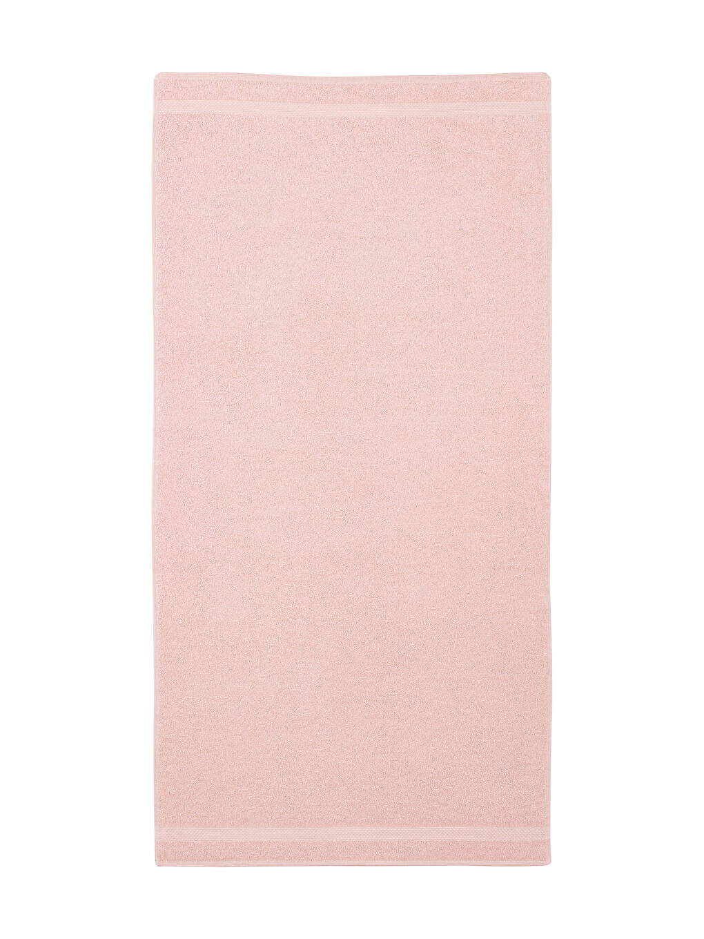 Pembe Düz Pamuklu Banyo Havlusu 70x140 cm-3