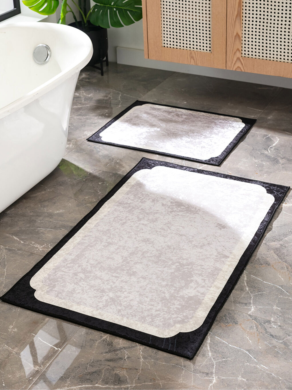 LCW HOME Karişik Renk Bloklu Banyo Paspası 2'li