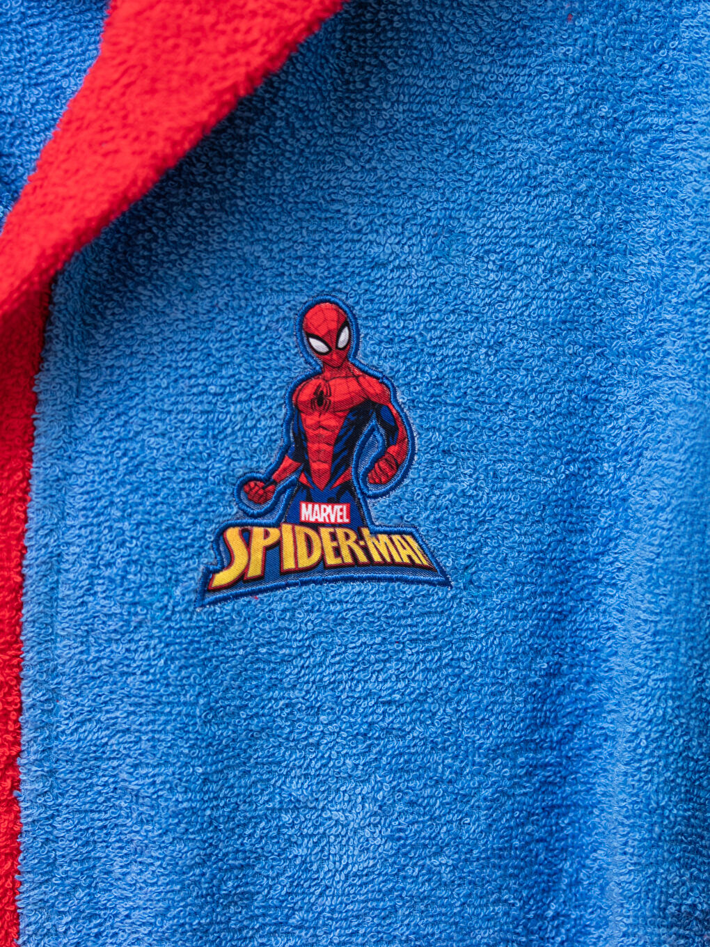 Ліцензований довгий дитячий халат із капюшоном Спайдермен-2