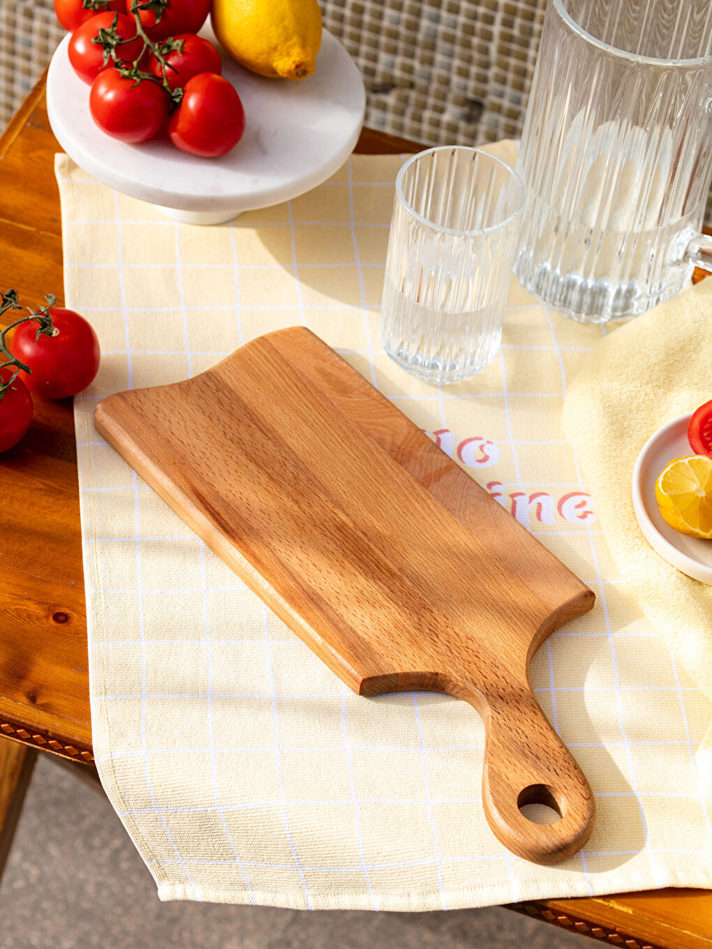 Flat Wooden Cutting Board 15x40x2 Cm-1
