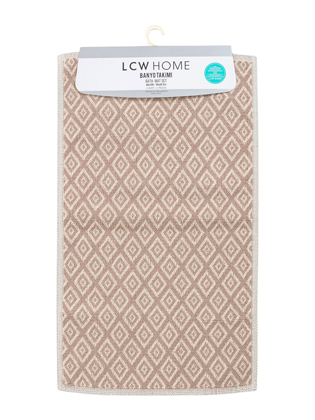 LCW HOME Pamuklu Desenli Banyo Paspası 2'li -S2LQ83Z8-LRA