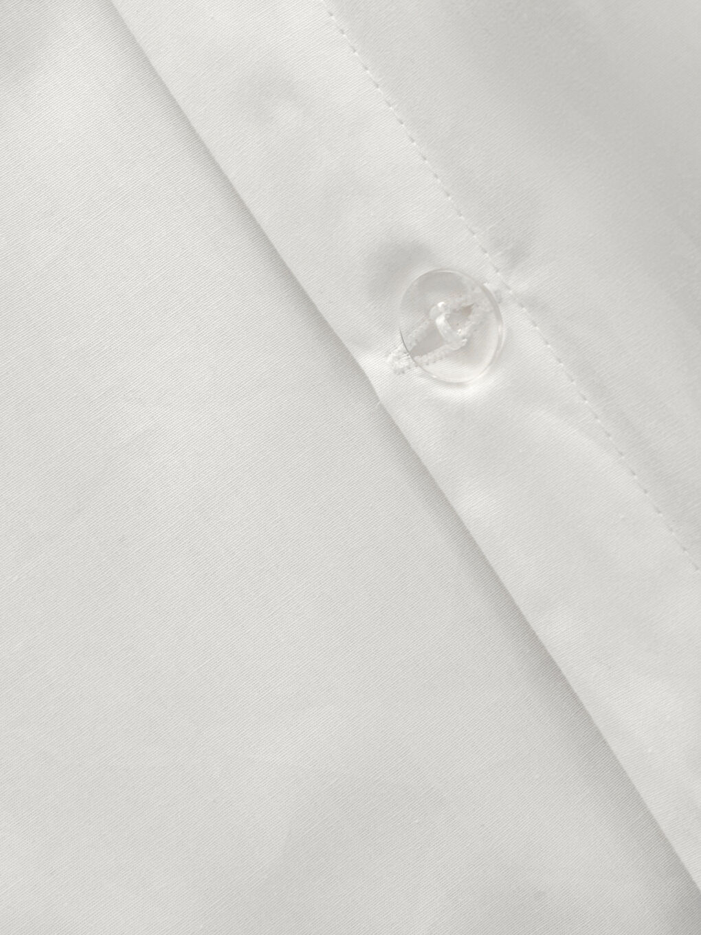 Beyaz Pamuklu Düz Çift Kişilik Nevresim Seti-5