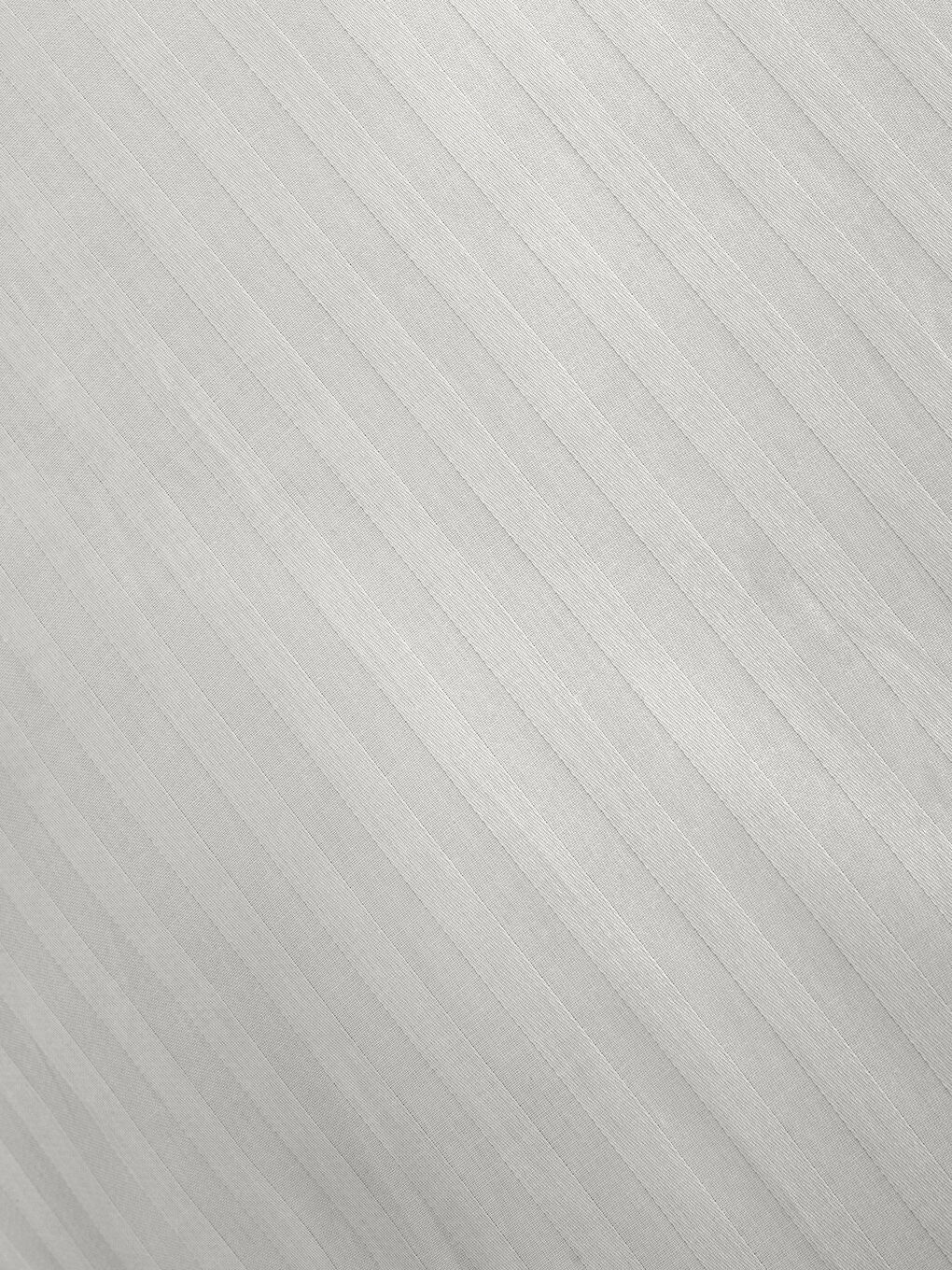 Beyaz Çizgili Pamuk Saten Battal Boy Çift Kişilik Nevresim Seti-4