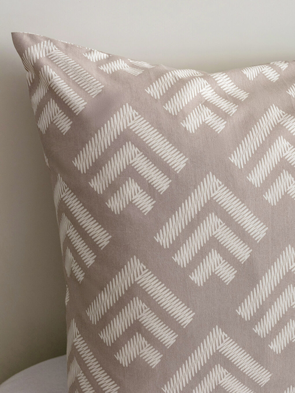 Bej Desenli Tek Kişilik Nevresim Seti-3