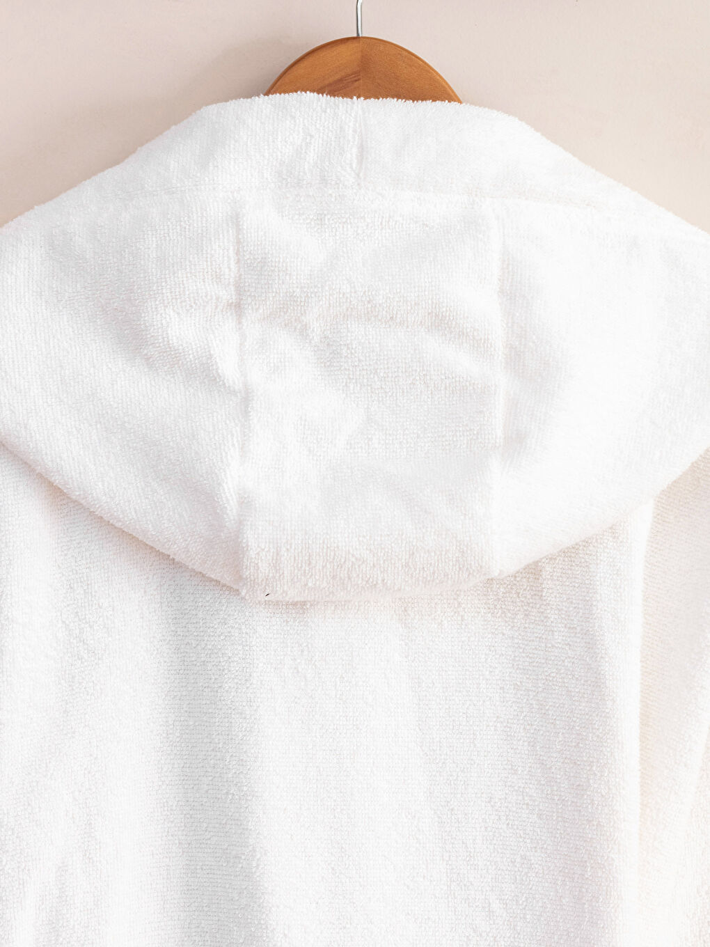 Plain Long Hooded Men's Bathrobe-3