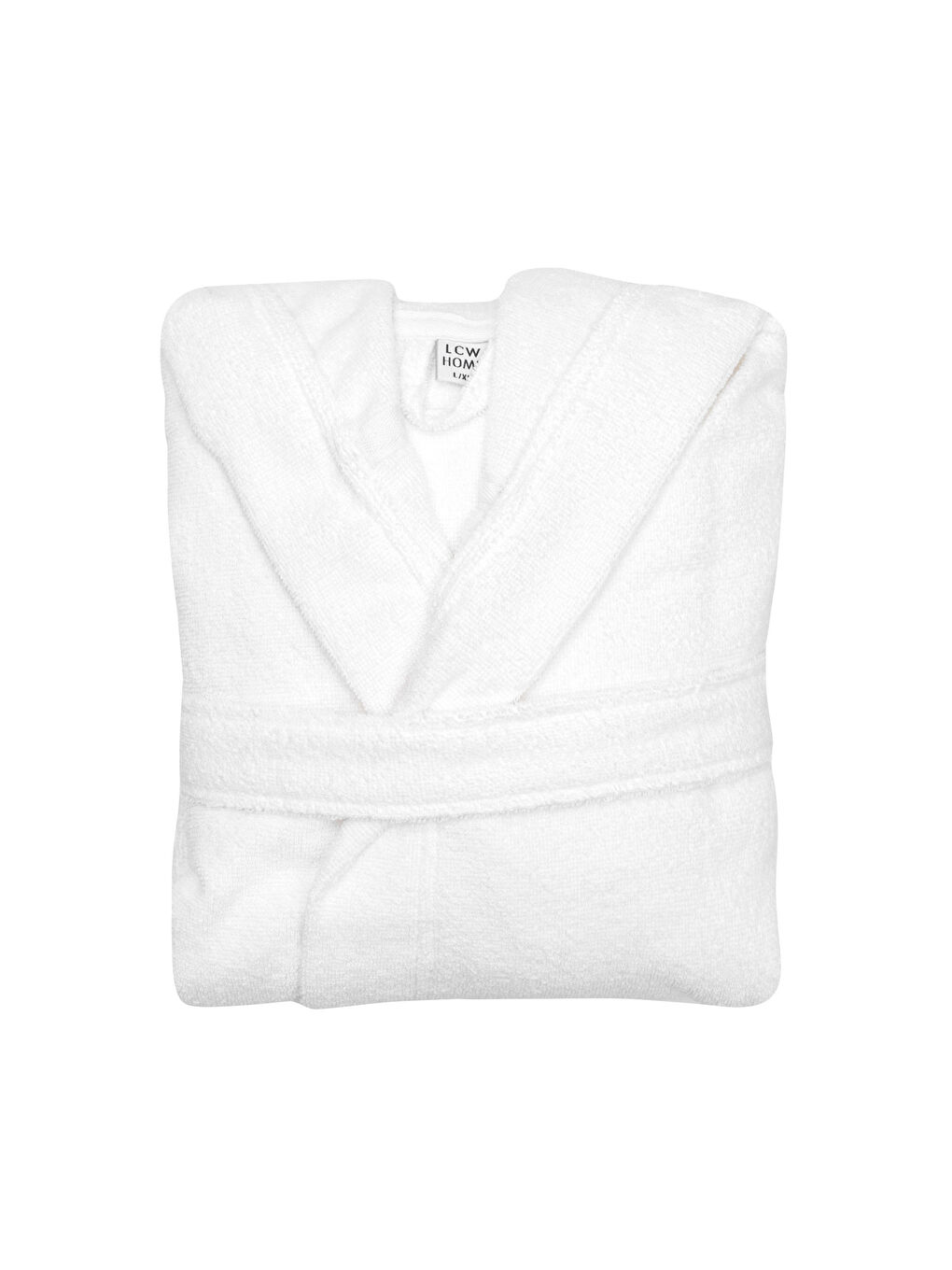 Plain Long Hooded Men's Bathrobe-4