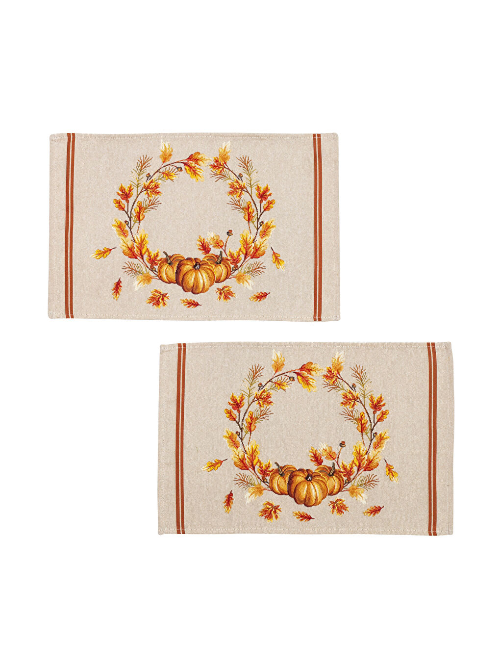 LCW HOME Patterned Jacquard Table Mat 2-Pack 33x50 Cm -W2G195Z8-F9C