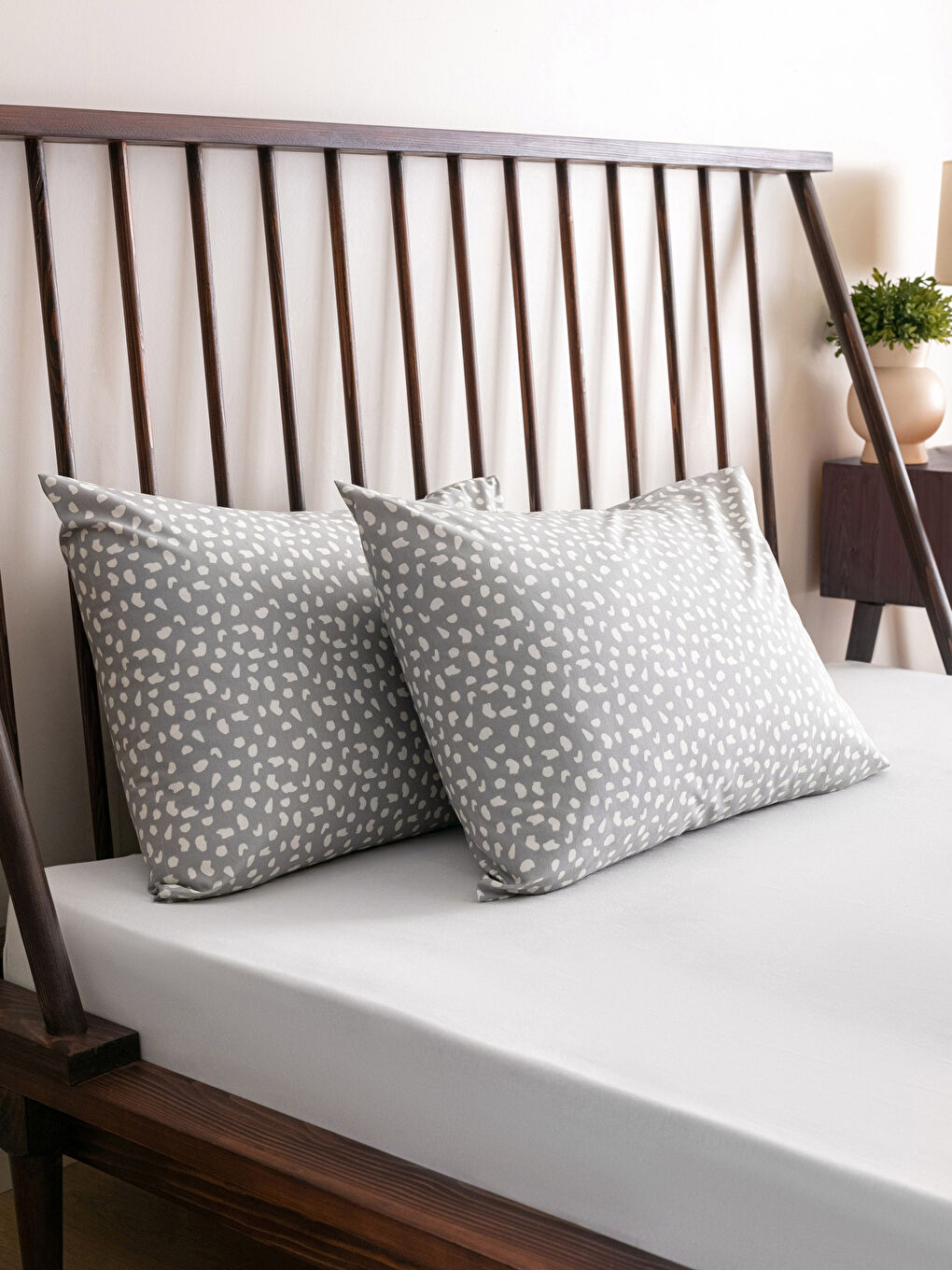 Gri Desenli Çift Kişilik Nevresim Seti-2