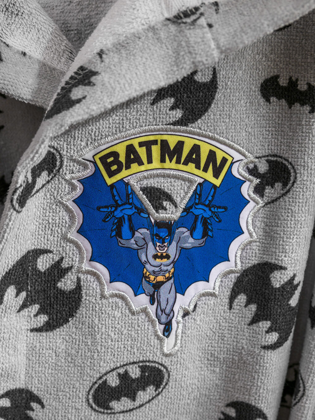 برنص حمام مطبوع باتمان للأولاد-2