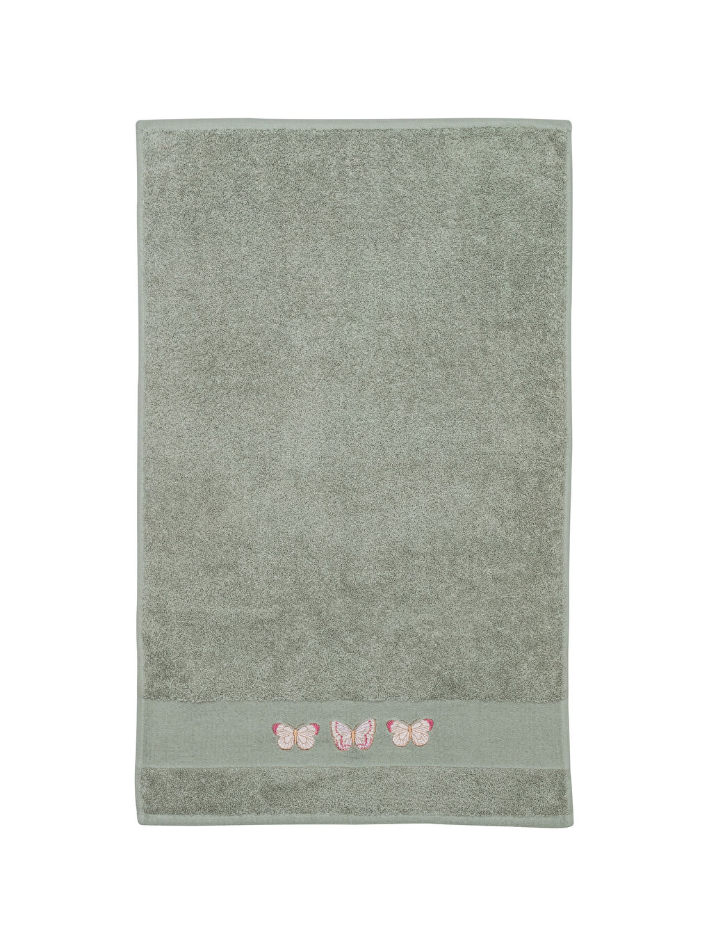 Butterfly Embroidered Cotton Face Towel 50x80 cm-3