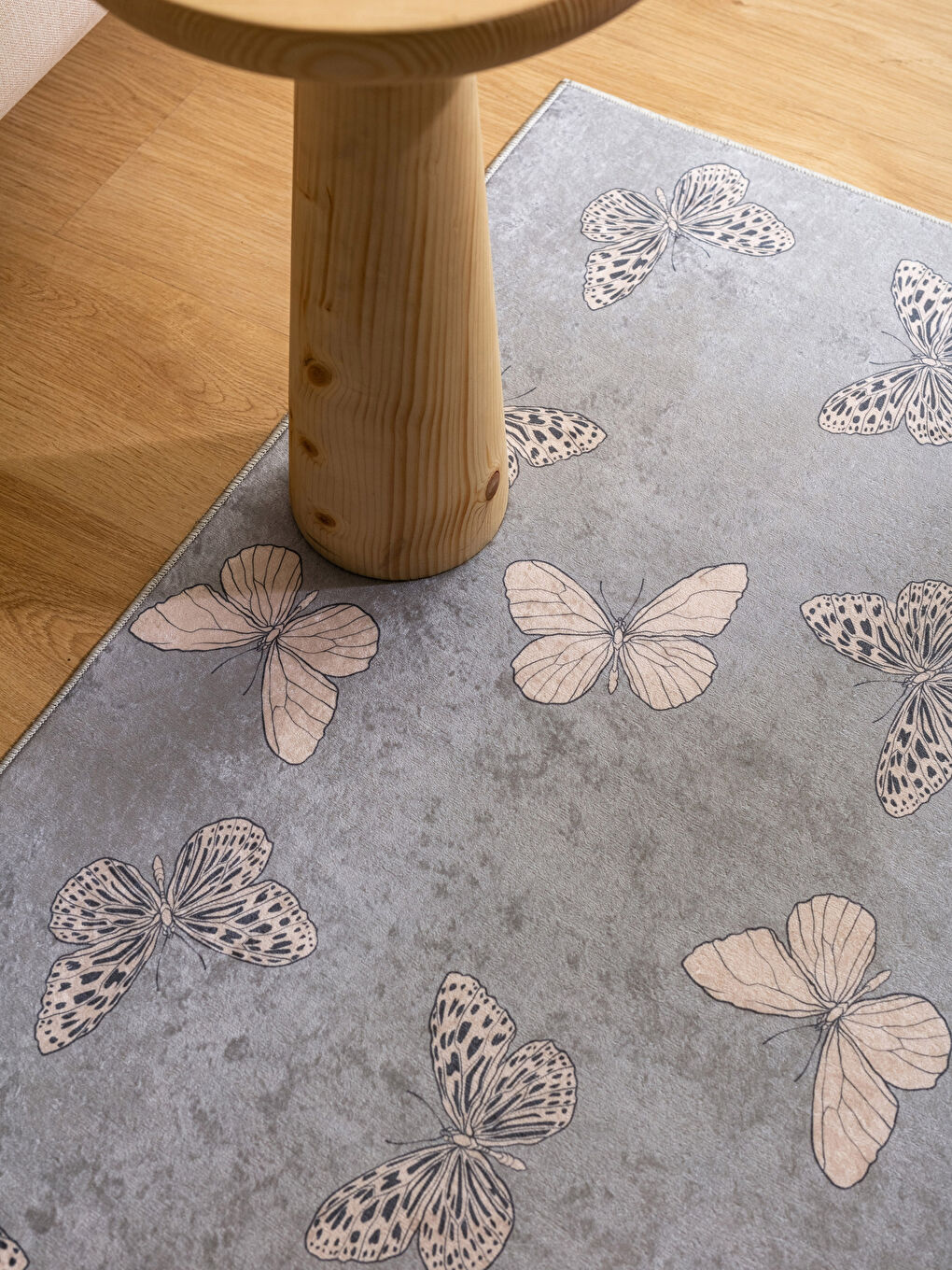 Karışık Kelebek Baskılı Halı 80x150 cm-1