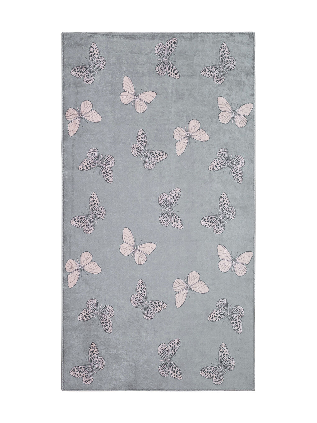 Karışık Kelebek Baskılı Halı 80x150 cm-4