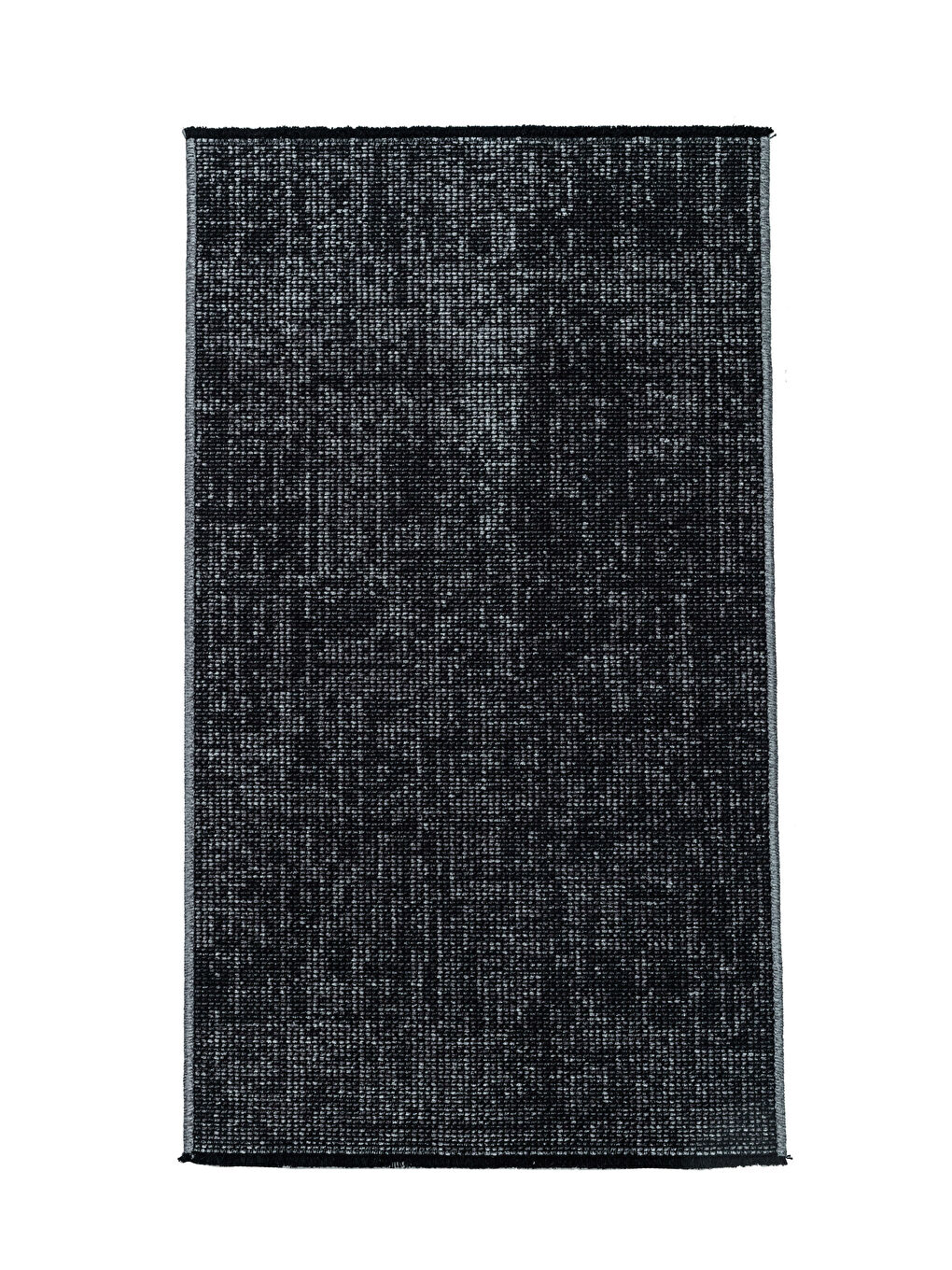 Antrasit Kendinden Desenli Halı 80x150 cm-4