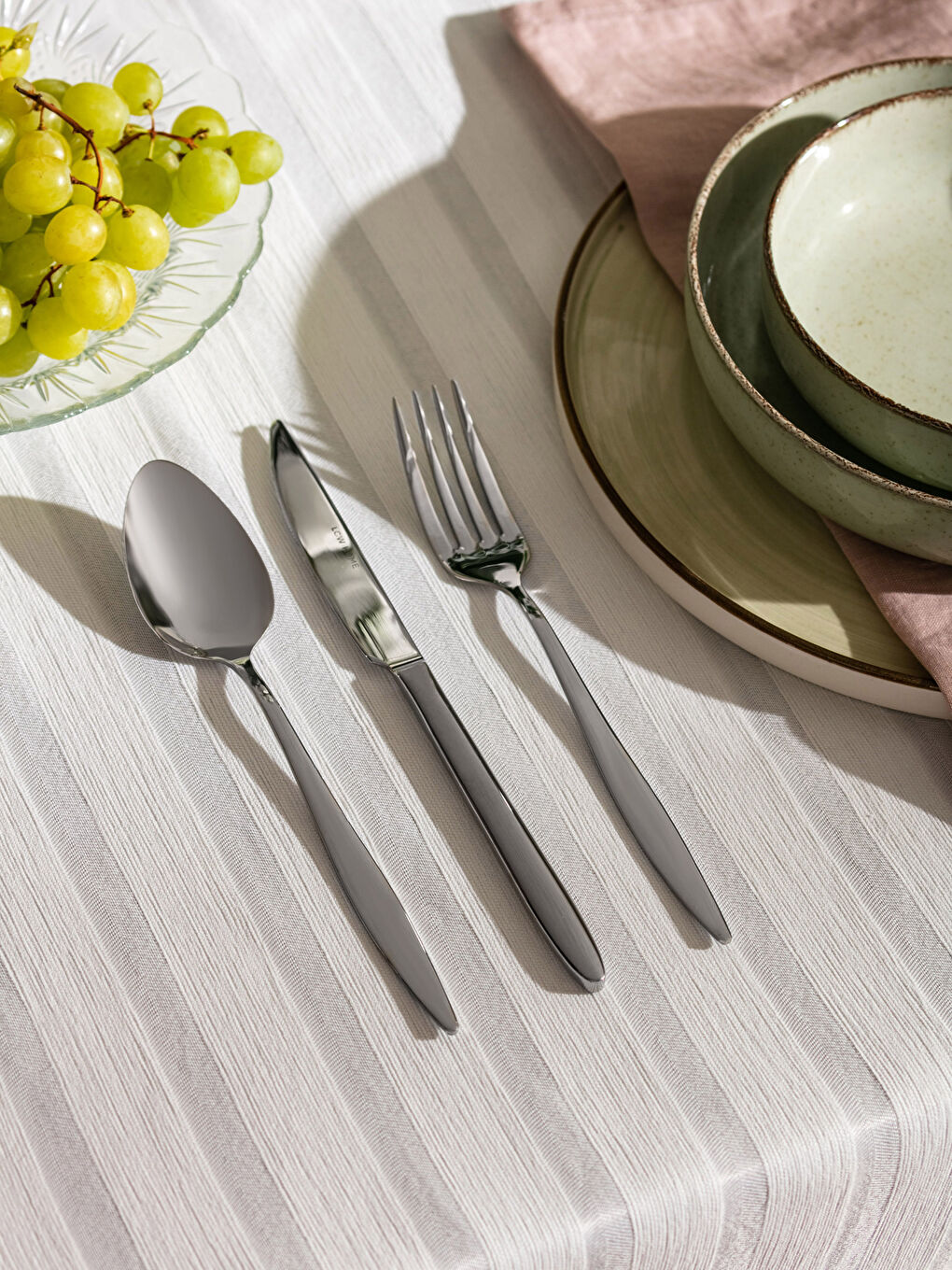 LCW HOME Gri Çelik Çatal Kaşık Bıçak Seti 18 Parça - S2N554Z8-J2F