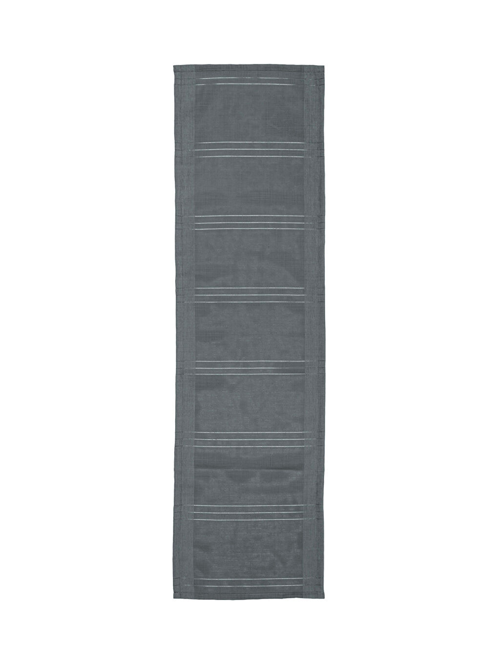 Antrasit Çizgili Dokuma Runner 45x150 cm-3